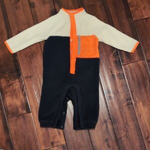 Orange and Black Kids One Piece